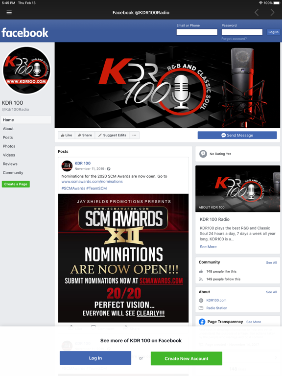 KDR 100 Classic R&B iPad screenshot 4 - Music app