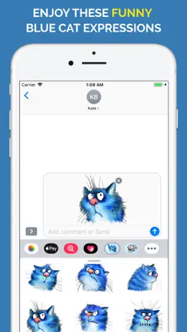 Game screenshot Blue Cat Emojis hack
