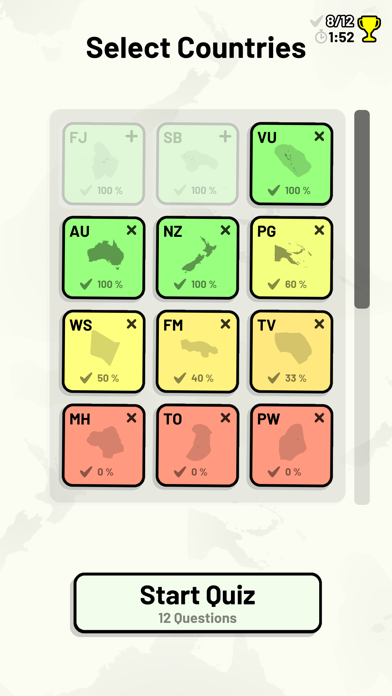 Countries of Oceania Quiz screenshot 3