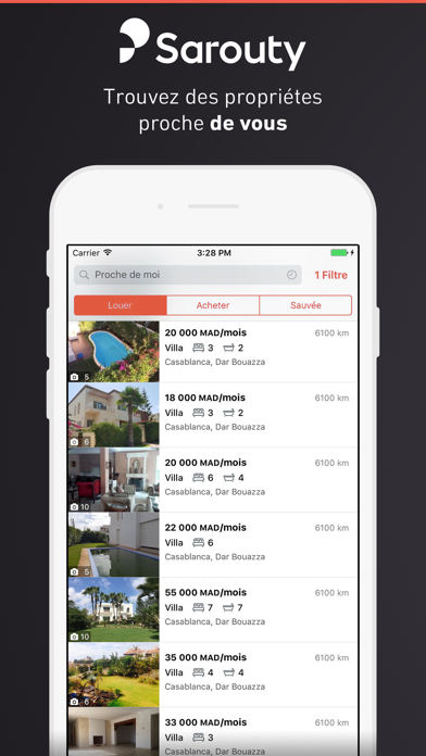 Screenshot #1 pour sarouty - immobilier au Maroc