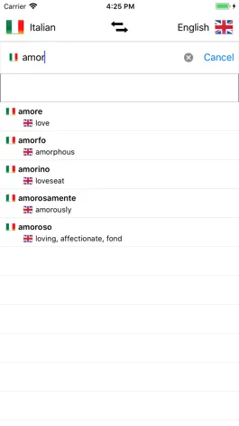 Game screenshot Italian Dictionary - English mod apk