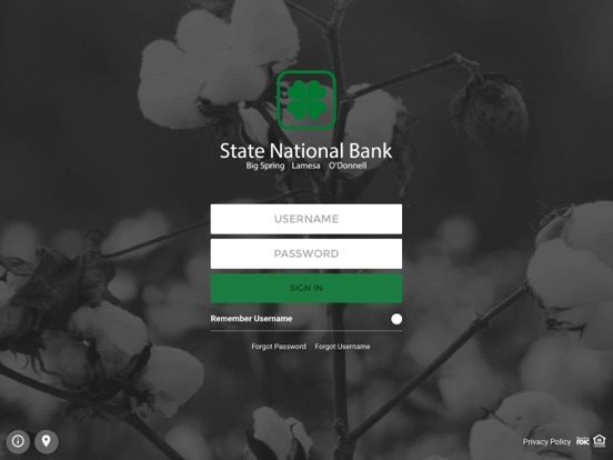The State National Bank iPad screenshot 1 - Finance app