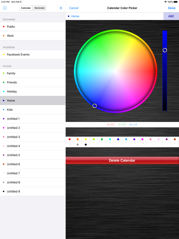 Screenshot #5 pour Calendar Color Picker