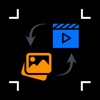 Icon Shrink & Resize Photo || Video