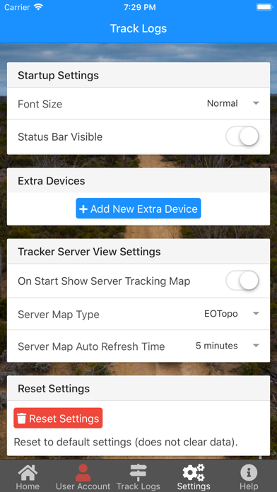 ExplorOz Tracker Screenshot