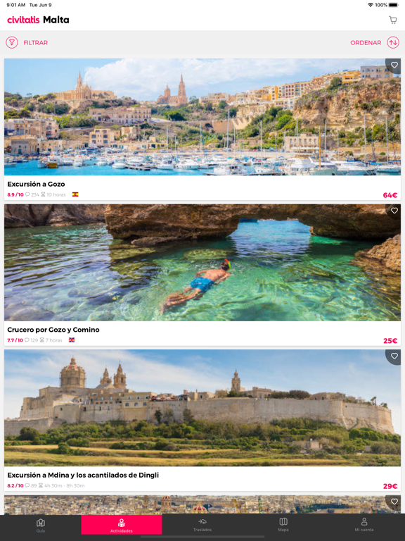Guía de Malta Civitatis.com iPad screenshot 2 - Travel app