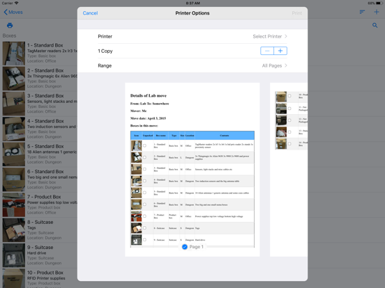 Screenshot #5 pour Moving Organizer Pro