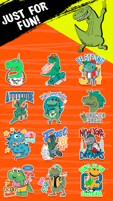 Screenshot #2 pour Dinosaur: Animated Stickers