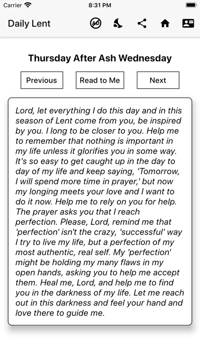 Screenshot #1 pour Prayers for Lent and Advent