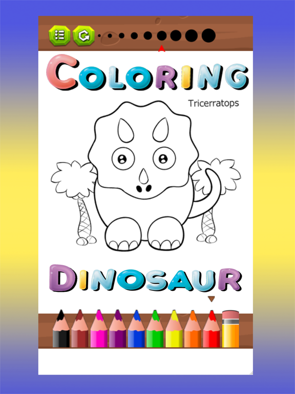 Screenshot #6 pour Toddler Dinosaur Coloring Game