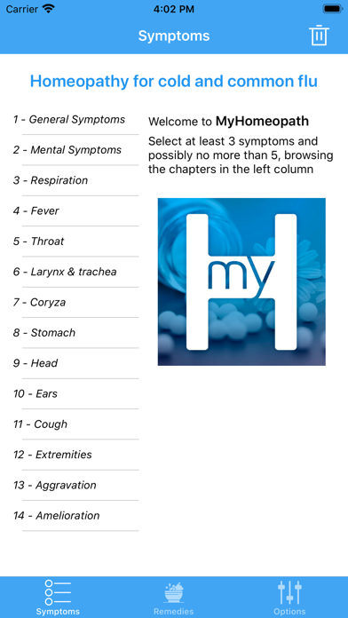 Screenshot #1 pour MyHomeopath