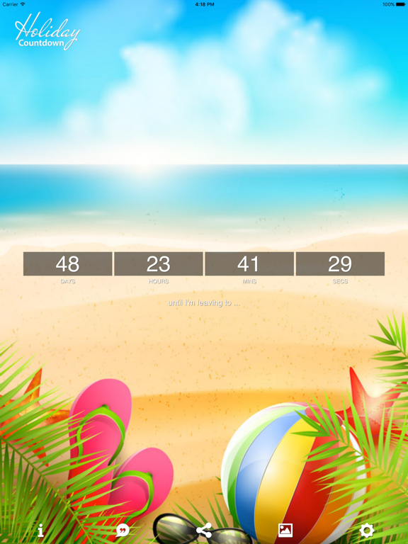 Screenshot #4 pour Holiday Countdown App