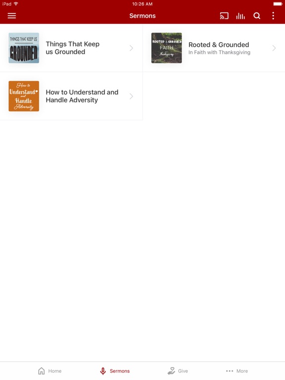 Covenant Christian Ministries iPad screenshot 2 - Lifestyle app