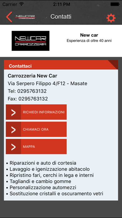 Carrozzeria Newcar Screenshot