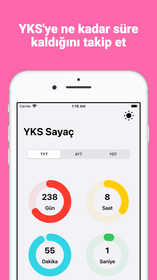 #1. YKS Sayaç ve Widget (iOS) Podle: Ege Eke