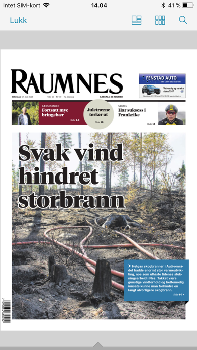 Raumnes eAvis Screenshot