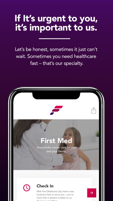 Screenshot #1 pour First Med Urgent Care