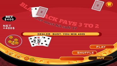 Screenshot #2 pour Blackjack Card Casino Bet 21