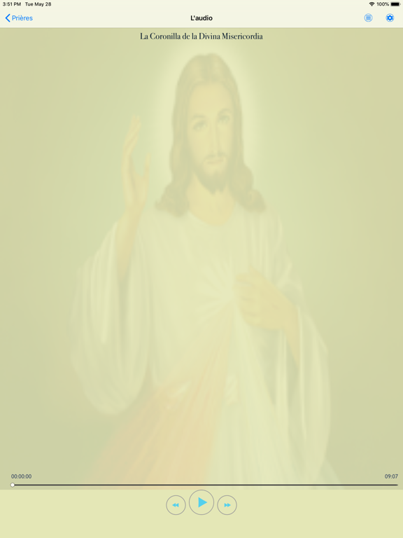 Rosaire Audio Français Offline iPad screenshot 4 - Lifestyle app