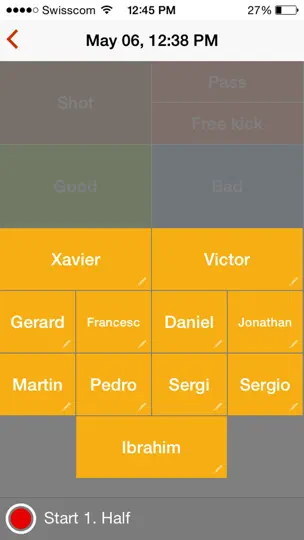 Captura de pantalla de MyDartfish Note en iPhone 2