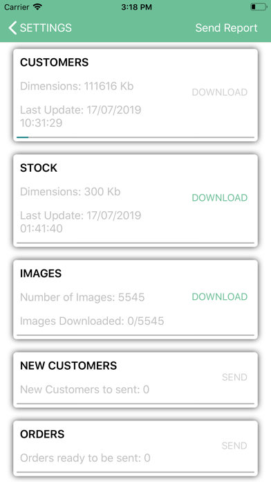 Ordini Articoli Screenshot