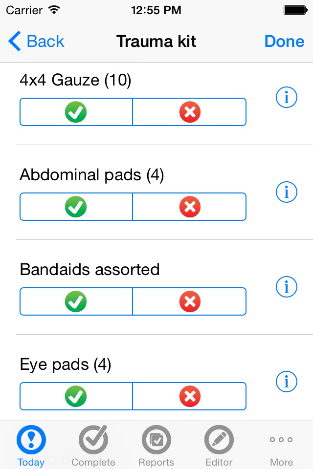 ZOLL Checklist screenshot 2