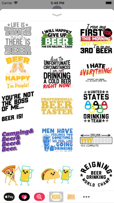 Funny Beer Stickers Screenshot