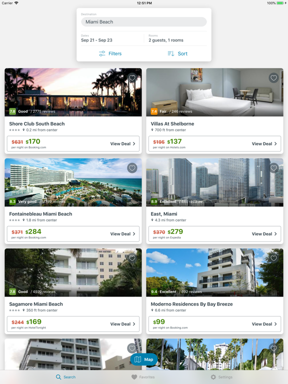 trivago app - hotel deals from 250+ booking sites screenshot