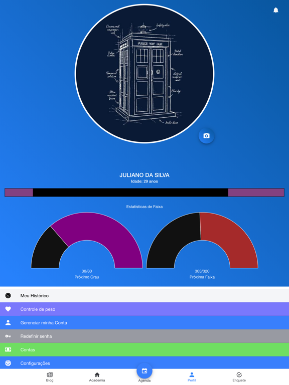 MyBelt Aluno iPad screenshot 4 - Sports app