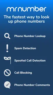 mr. number lookup & call block iphone screenshot 1