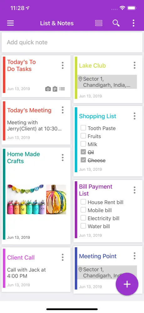 To Do List and Notes