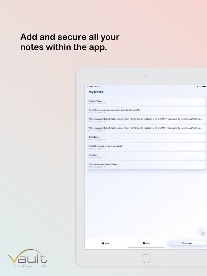 Vault - Hide all your secrets