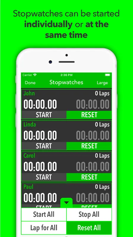 Best Multi Stopwatch Pro screenshot 4 of 7