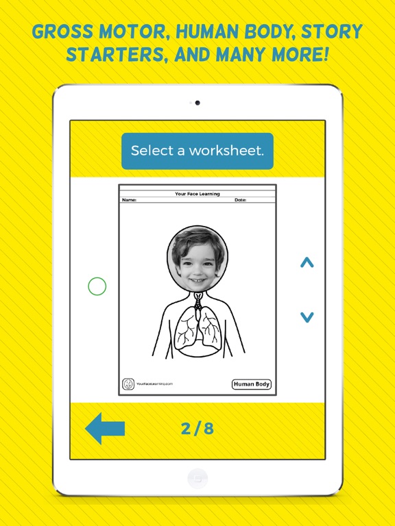 Your Face Learning iPad screenshot 8 - Education app