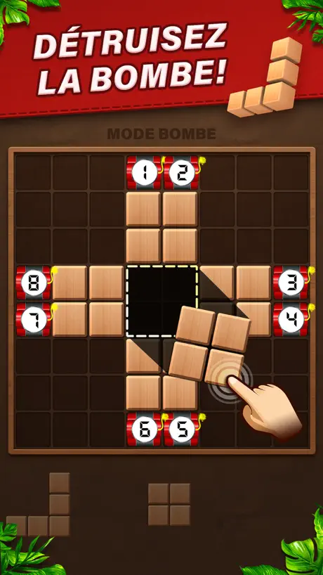 Fill Wooden Block Puzzle 8x8