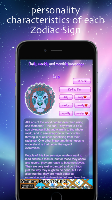 Daily Weekly Monthly Horoscope Screenshot