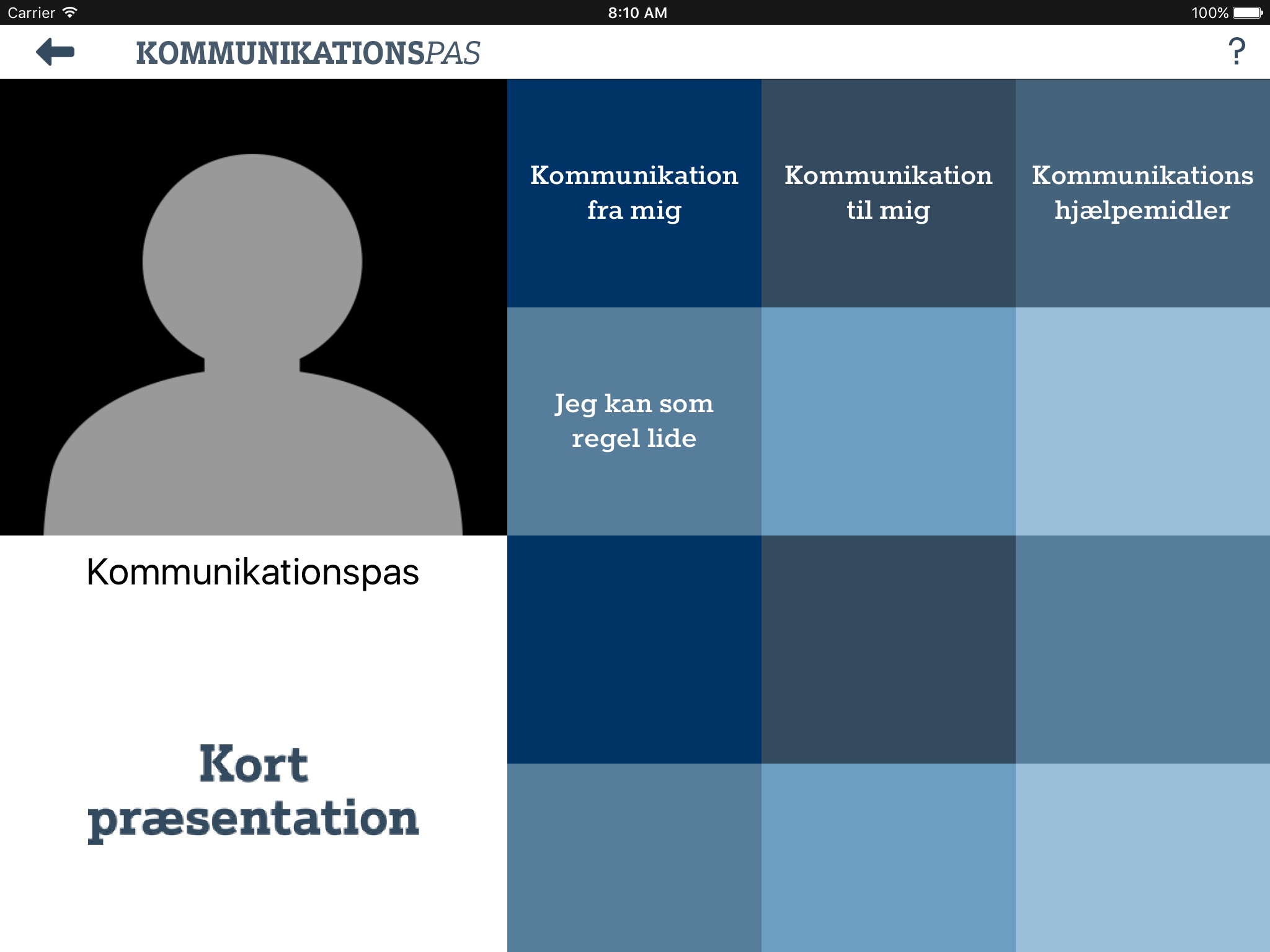 Kommunikationspas screenshot 2