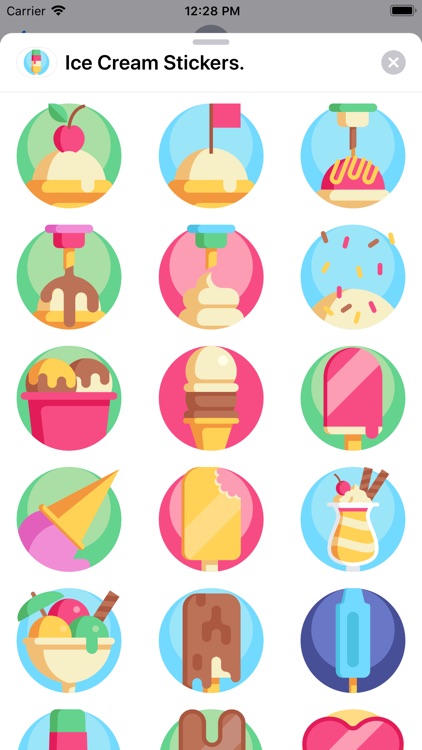 Ice Cream Stickers.