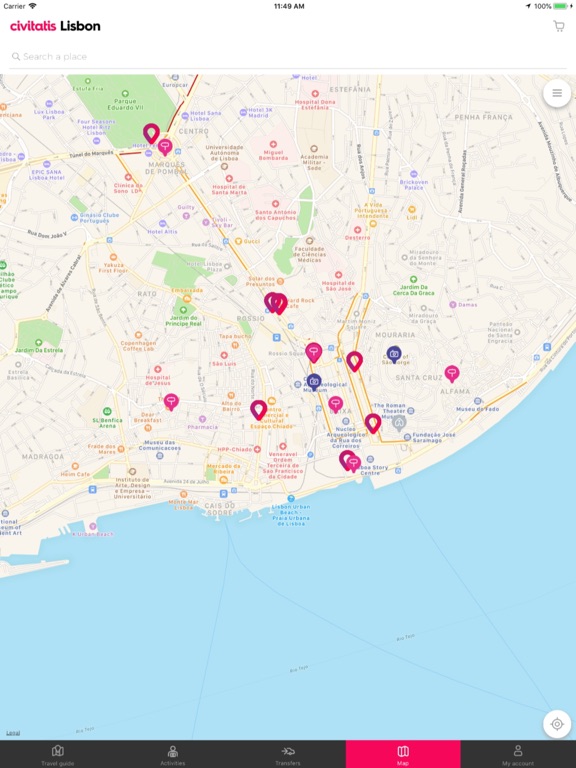Lisbon Guide Civitatis.com iPad screenshot 4 - Travel app
