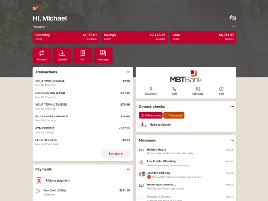 MBT2Go iPad screenshot 2 - Finance app