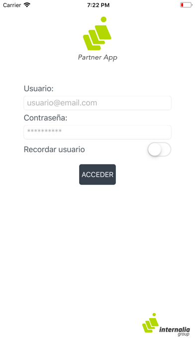 Partner App Internalia Group Screenshot