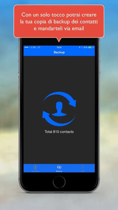 Simple Backup Contacts Pro Screenshot