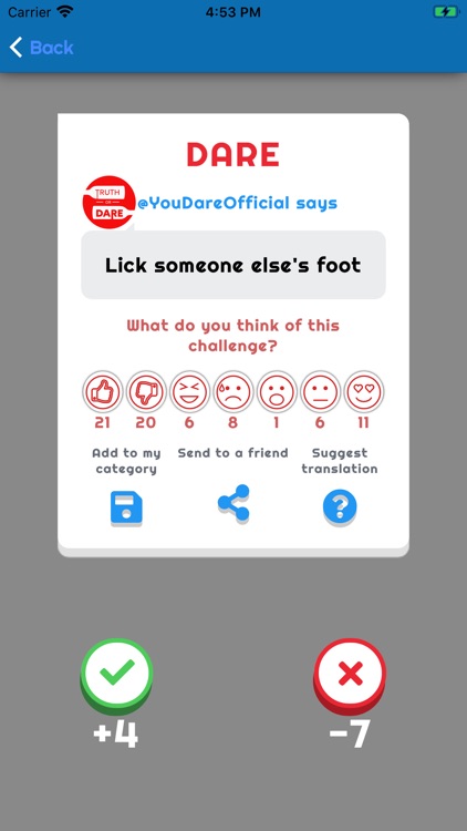 Truth or Dare Game You Dare