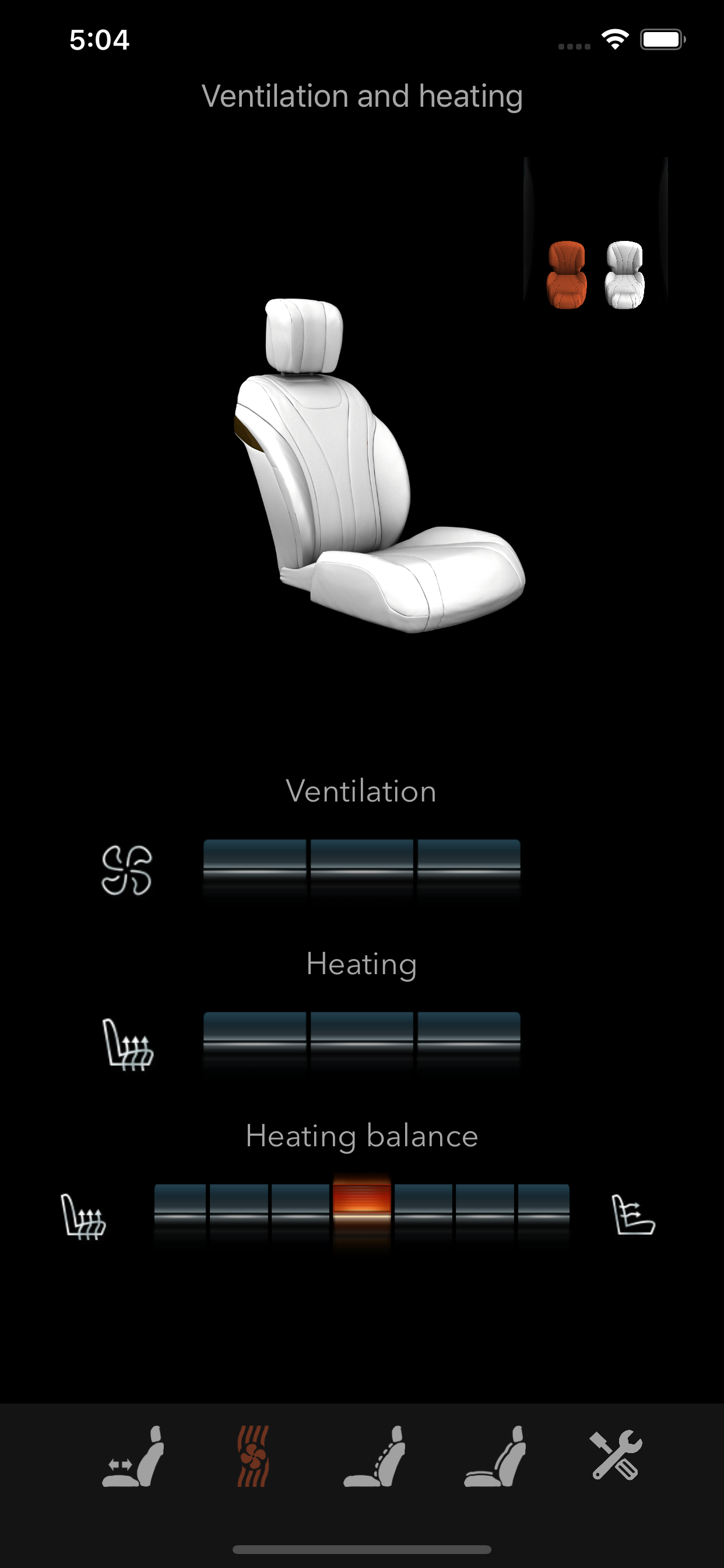 KLASSEN Seat control