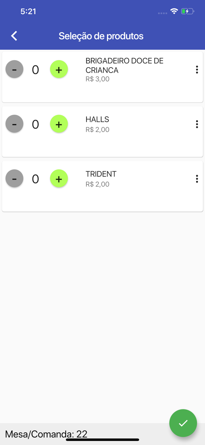 Consumo Fácil - garçom