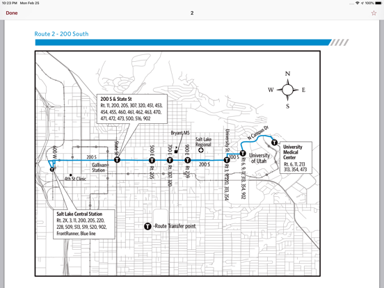 UTA BusTrack iPad screenshot