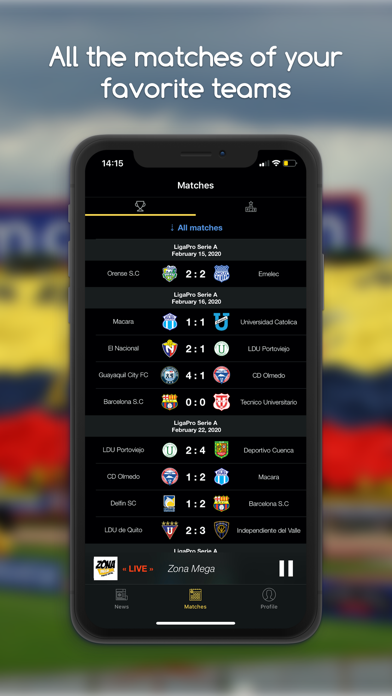 futbol Ecuador app screenshot 2