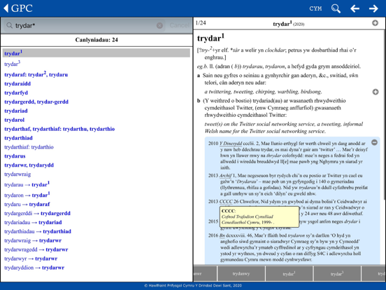 Screenshot #4 pour GPC Geiriadur Welsh Dictionary