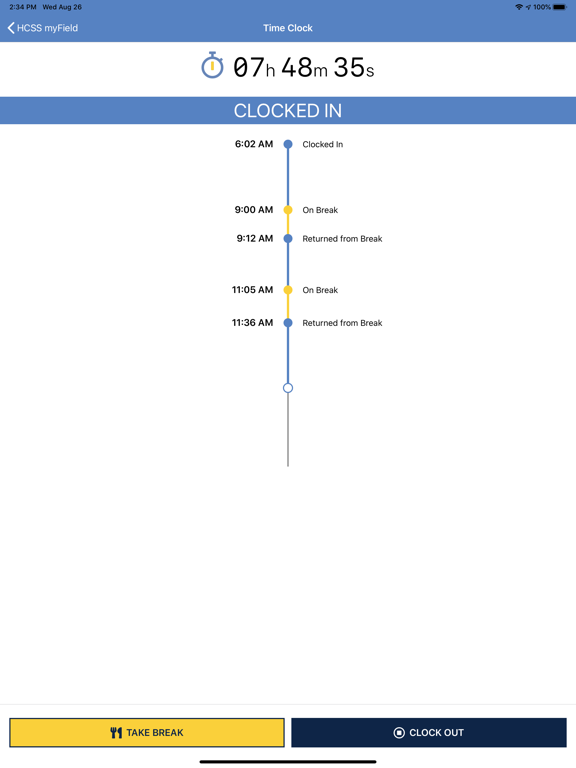 Screenshot #5 pour HCSS myField: Track job hours