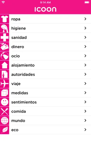 Captura de pantalla de ICOON Diccionario Illustrado en iPhone 1